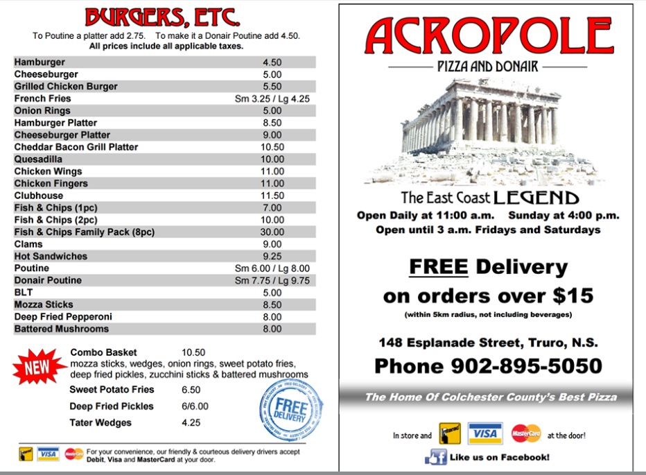 Truro Acropole Pizza